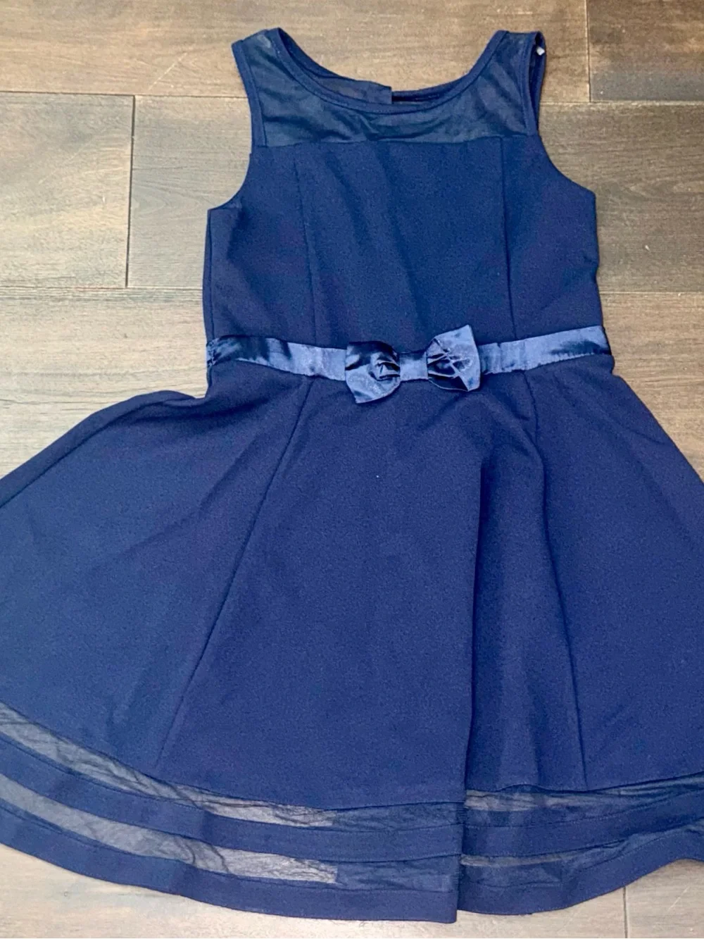 Calvin Klein Navy Bow-Detail Party Dress Size 14